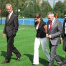 Wiceminister Ryszard Stachurski, posłanka Marzena Okła - Drewnowicz oraz burmistrz miasta Końskie Michał Cichocki zwiedzili 